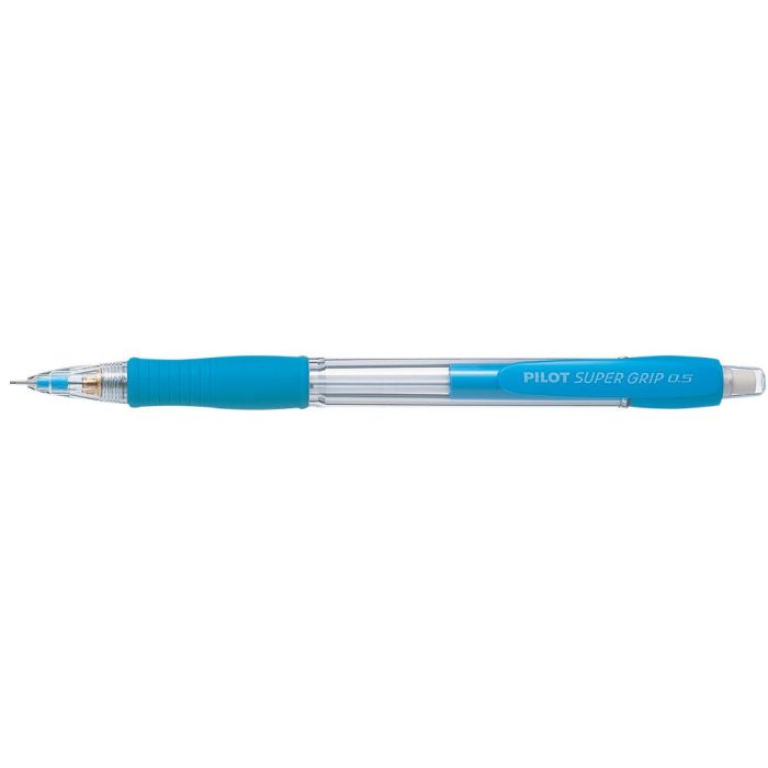 Portaminas Pilot Super Grip Celeste 0,5 mm Sujecion De Caucho 12 unidades 1