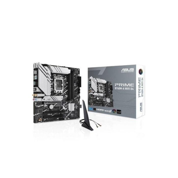 Placa Base Asus PRIME B760M-A WiFi D4 Socket 1700/ Micro ATX Placa Base Asus PRIME B760M-A WiFi D4 Socket 1700/ Micro ATX