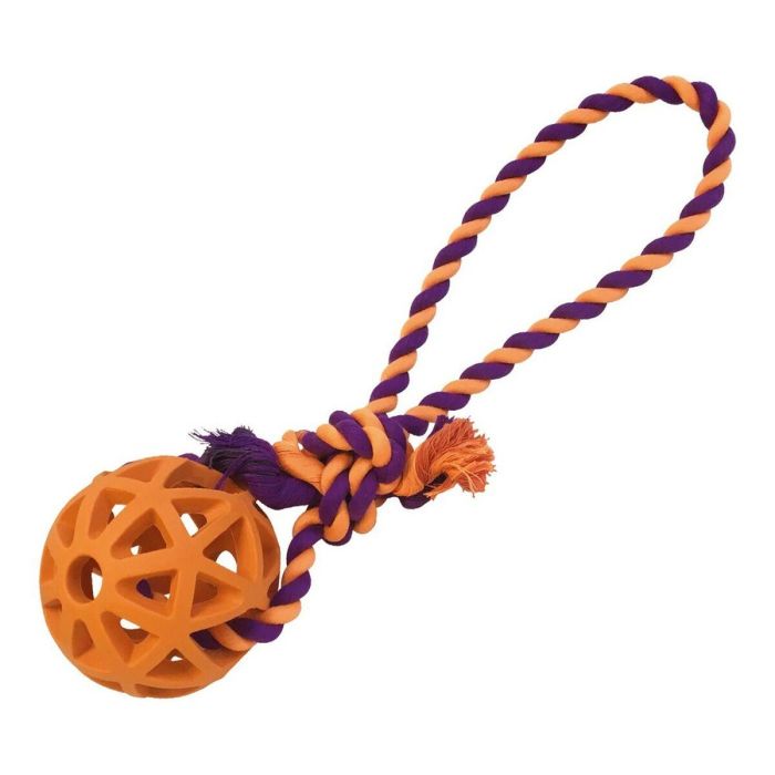 Gloria Bola Rejilla Goma Resistente para Perros con Cuerda - Juguete de Lanzamiento y Premios 9 cm Diámetro x 30 cm Cuerda Colores Surtidos 4 Gloria Bola Rejilla Goma Resistente para Perros con Cuerda - Juguete de Lanzamiento y Premios 9 cm Diámetro x 30 cm Cuerda Colores Surtidos 4