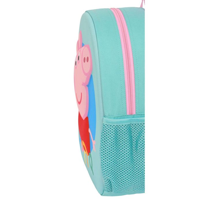 Mochila Escolar Peppa Pig Turquesa 2