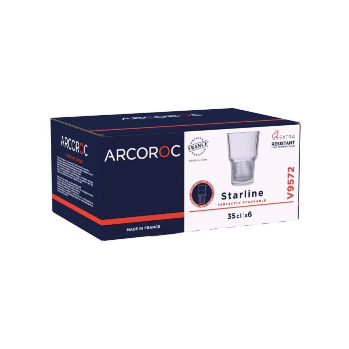 Caja 6 Vasos Altos Tensionados Starline Arcoroc 35 cL 3 Caja 6 Vasos Altos Tensionados Starline Arcoroc 35 cL 3