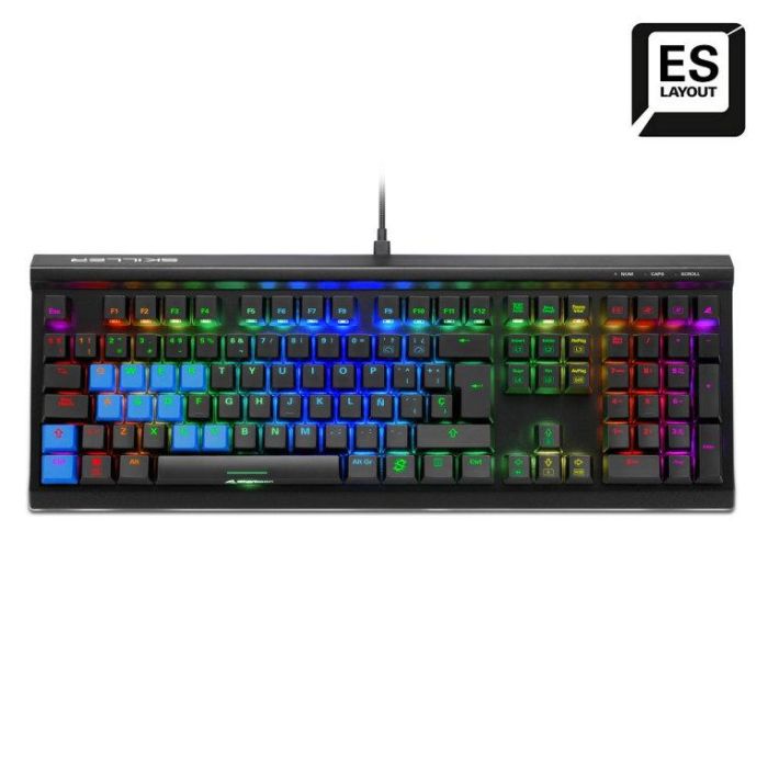 SHARKOON SKILLER SGK60 Teclado Mecánico Gaming USB QWERTY Español Negro Switches Marrones Kailh BOX PBT Aluminio 2 SHARKOON SKILLER SGK60 Teclado Mecánico Gaming USB QWERTY Español Negro Switches Marrones Kailh BOX PBT Aluminio 2