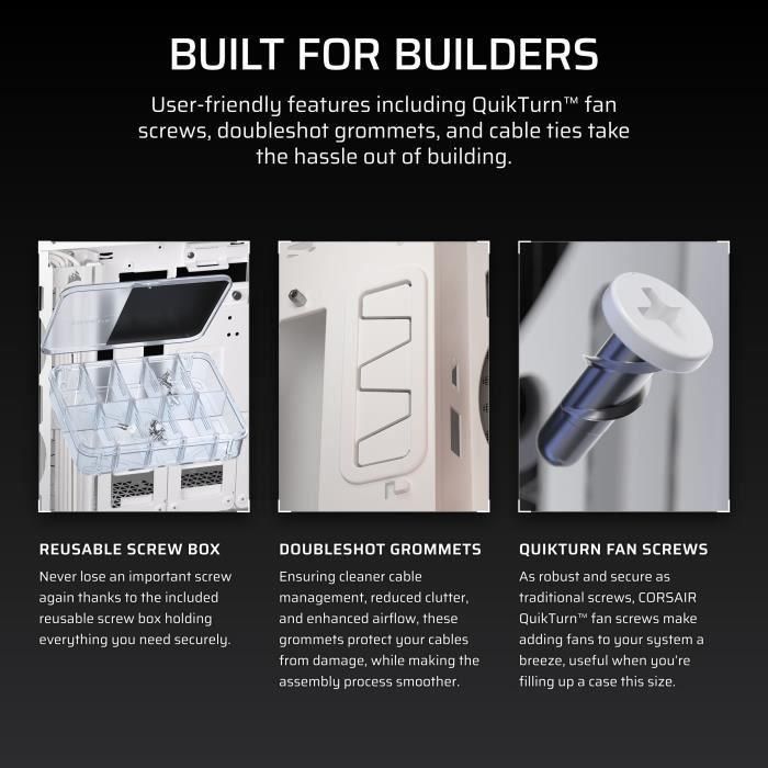 Corsair iCUE 5000T LX RGB Caja Semitorre ATX Gaming Cristal Templado Blanco con 3 Ventiladores RGB Preinstalados 5