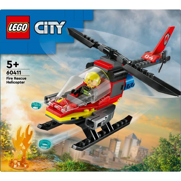 LEGO 60411 City Helicóptero de Rescate de Bomberos, Juego de Construcción, 85 piezas, para niños de 5+ años 10 LEGO 60411 City Helicóptero de Rescate de Bomberos, Juego de Construcción, 85 piezas, para niños de 5+ años 10