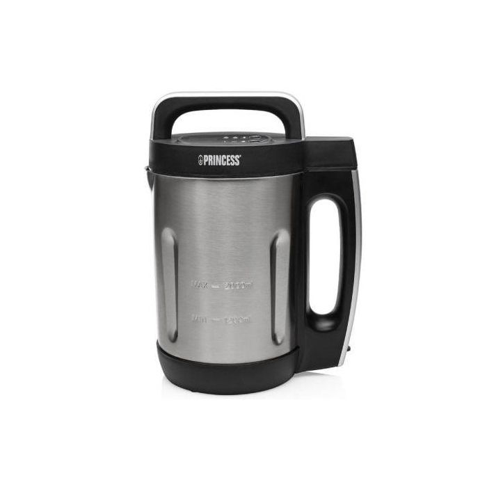 Princess 01.214002.01.001 Sopera Eléctrica Batidora de Vaso 2L Acero Inoxidable - Calienta Sopas, Batidos y Salsas 800-1000W Princess 01.214002.01.001 Sopera Eléctrica Batidora de Vaso 2L Acero Inoxidable - Calienta Sopas, Batidos y Salsas 800-1000W
