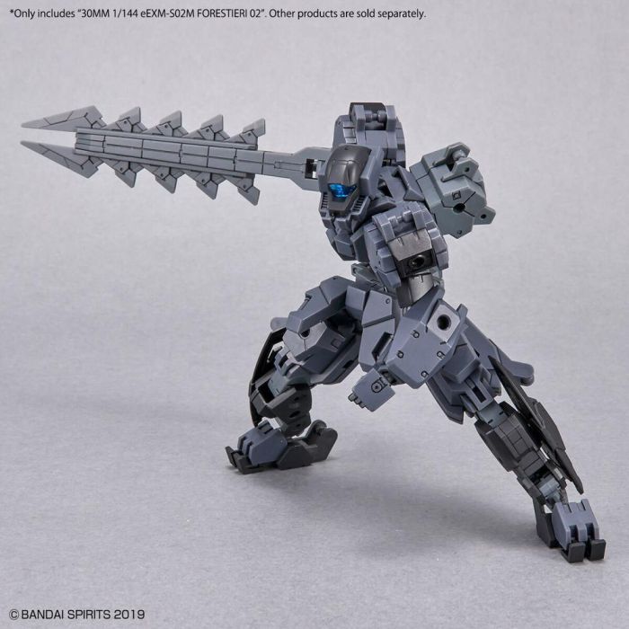 Bandai 30MM 1/144 eEXM-S02M FORESTIERI 02 - Maqueta Modelo Mecha, Mobile Suit Gundam, Earth Allied Forces, Kit de Plástico para Montar, Personalizable