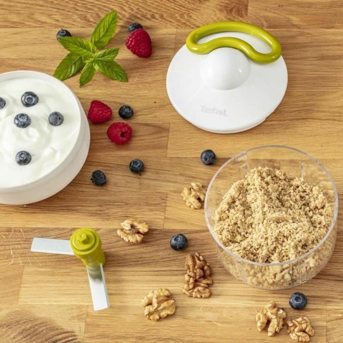 Mini Picadora Manual con Cuerda Tefal K1330404 Blanco Acero Inoxidable Plástico 9