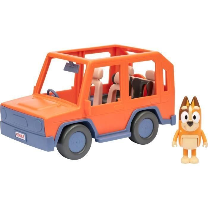 MOOSE 17661 Bluey 4x4 Todoterreno Familia Heeler con figura articulada de Chilli 4
