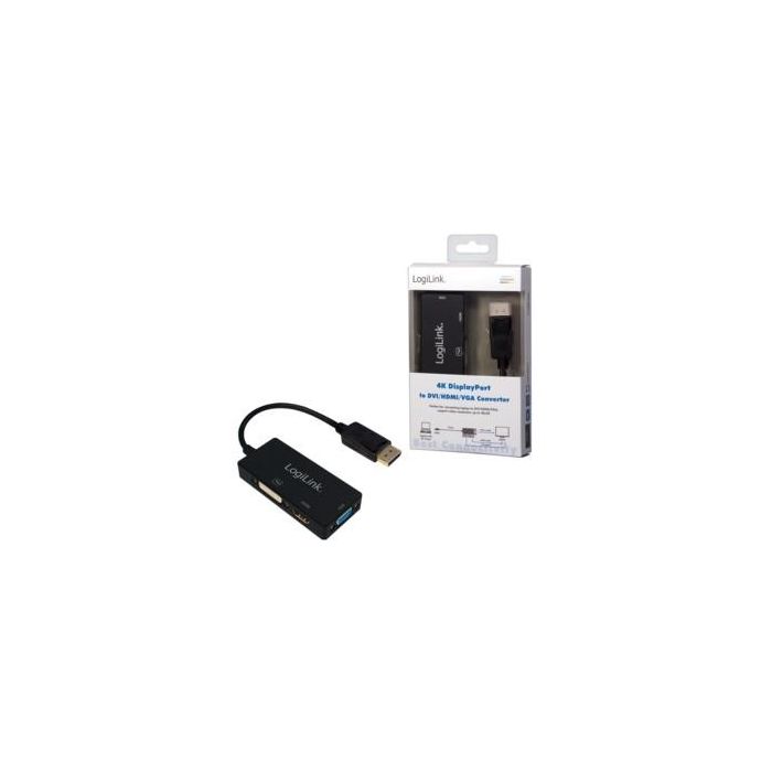 LogiLink Adaptador 4K DisplayPort 1.2 a DVI/HDMI/VGA 5 LogiLink Adaptador 4K DisplayPort 1.2 a DVI/HDMI/VGA 5