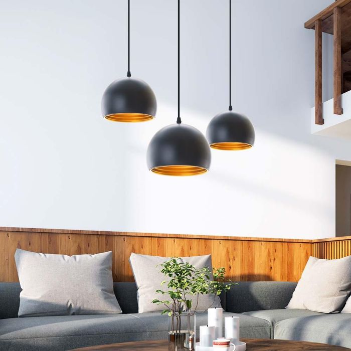 Lámpara Colgante Londyn SKD-P024-B Estilo Nórdico Vintage de Aluminio con Cable Regulable en Altura 2
