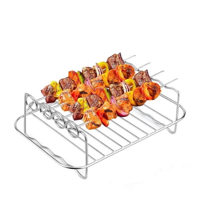 Rejilla rectangular para Airfryer con 4 pinchos Quttin - Inde (12 Unidades) 2