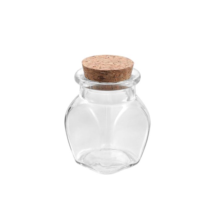 Tarrito de vidrio con tapón de corcho 60 ml - La Mediterranea (36 Unidades) 1 Tarrito de vidrio con tapón de corcho 60 ml - La Mediterranea (36 Unidades) 1