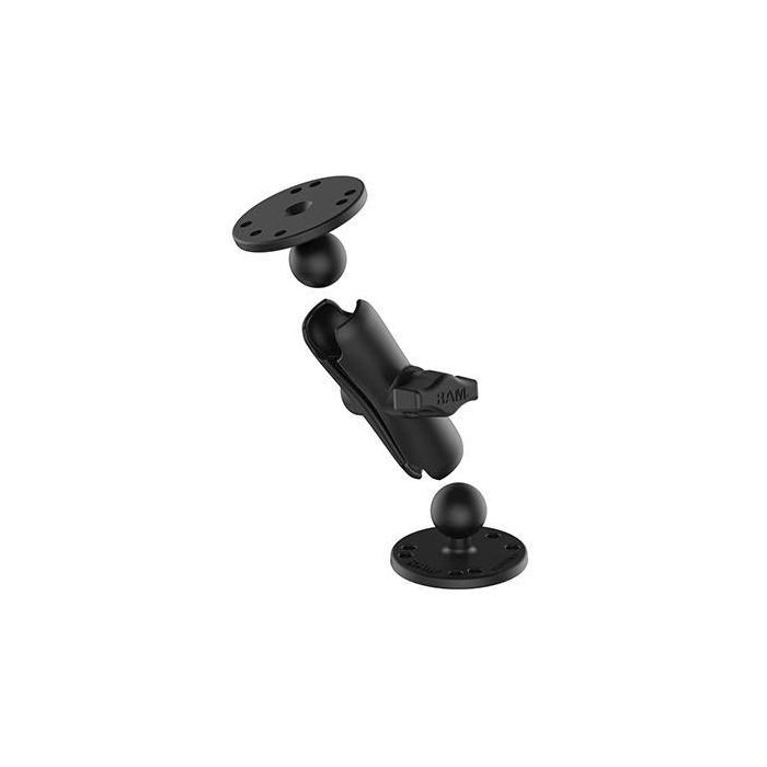 RAM Mounts RAM Universal Double Ball Mount with Two Round Plates 1 RAM Mounts RAM Universal Double Ball Mount with Two Round Plates 1