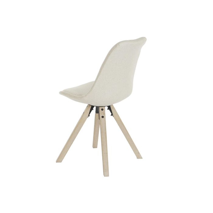 Silla Scandi DKD Home Decor Beige Marron 55 x 84 x 48 cm 7