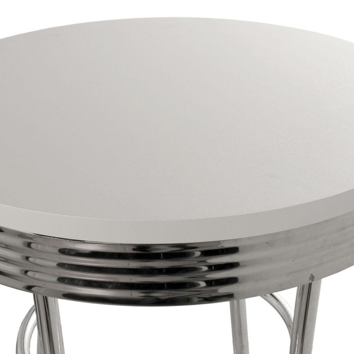 Mesa auxiliar Alexandra House Living Gris Metal 60 x 100 x 60 cm 4