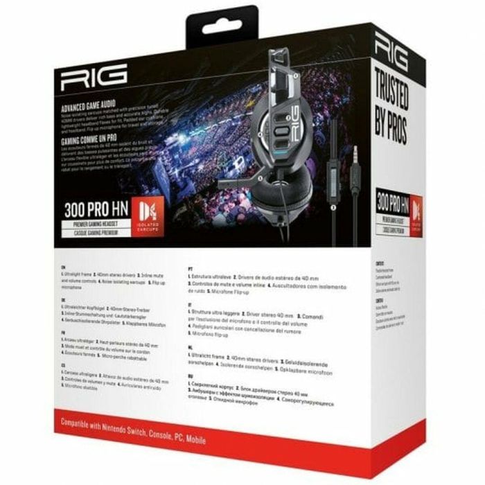 Auriculares Nacon RIG 300HN Negro 1 Auriculares Nacon RIG 300HN Negro 1