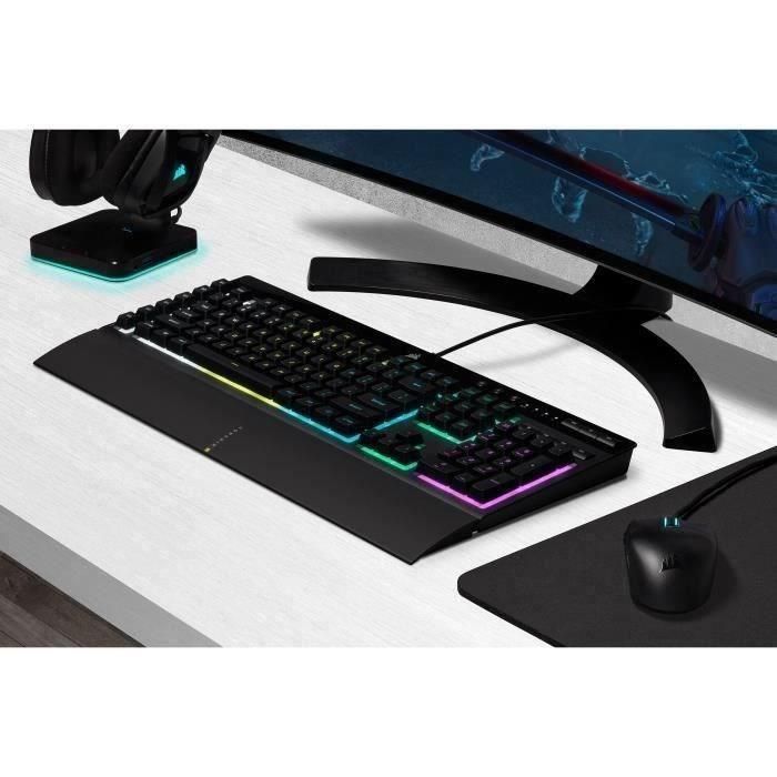 Teclado para juegos CORSAIR K55 RGB PRO, 5Z RGB, domo de goma (CH-9226765-FR) 3 Teclado para juegos CORSAIR K55 RGB PRO, 5Z RGB, domo de goma (CH-9226765-FR) 3