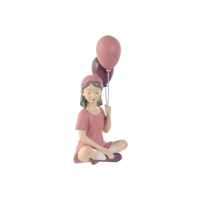 Figura Urban DKD Home Decor Rosa Malva 7.5 x 21 x 10.5 cm