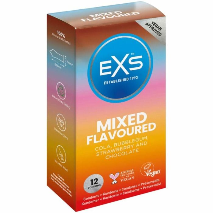 Preservativos EXS Mixed Chocolate Cola Fresa Chicle 12 Unidades 0 Preservativos EXS Mixed Chocolate Cola Fresa Chicle 12 Unidades 0