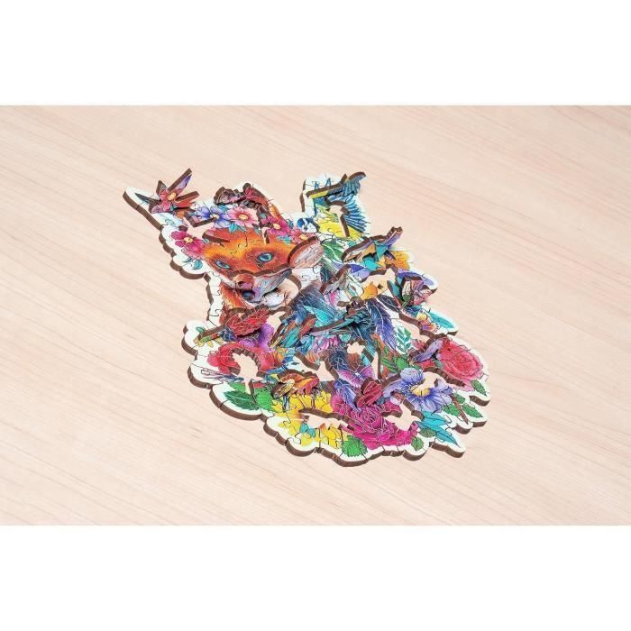 Puzzle de madera - Formas - 150 piezas - Zorro de colores 4 Puzzle de madera - Formas - 150 piezas - Zorro de colores 4
