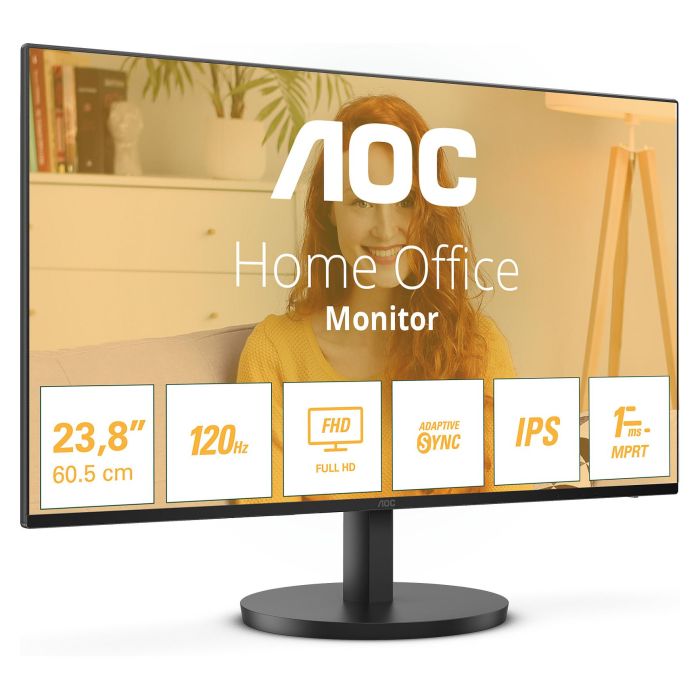 Aoc 24B3HA2 Monitor 23.8" Full HD IPS 100Hz Negro 1 Aoc 24B3HA2 Monitor 23.8" Full HD IPS 100Hz Negro 1