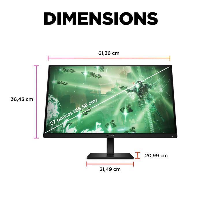 HP OMEN 27q Monitor Gaming 27 Pulgadas QHD 165Hz 12 HP OMEN 27q Monitor Gaming 27 Pulgadas QHD 165Hz 12