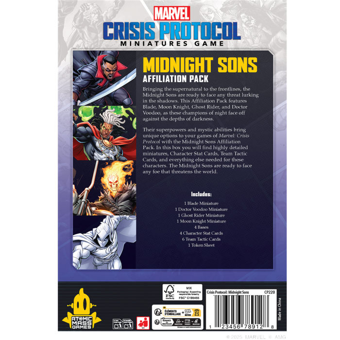 Marvel Crisis Protocol: Midnight Sons Affiliation Pack 3 Marvel Crisis Protocol: Midnight Sons Affiliation Pack 3