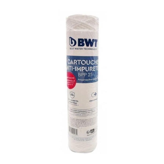 Cartucho - BWT - enrollado 25 µm - Capacidad de tratamiento de aproximadamente 6 meses