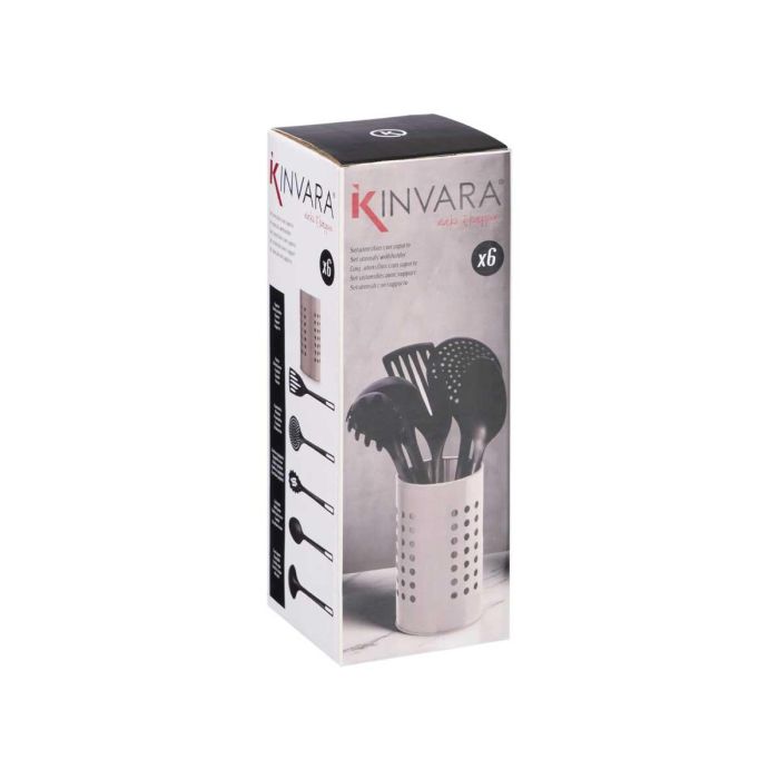 Set 5 Utensilios Soporte Acero Kinvara (12 Unidades) 2 Set 5 Utensilios Soporte Acero Kinvara (12 Unidades) 2