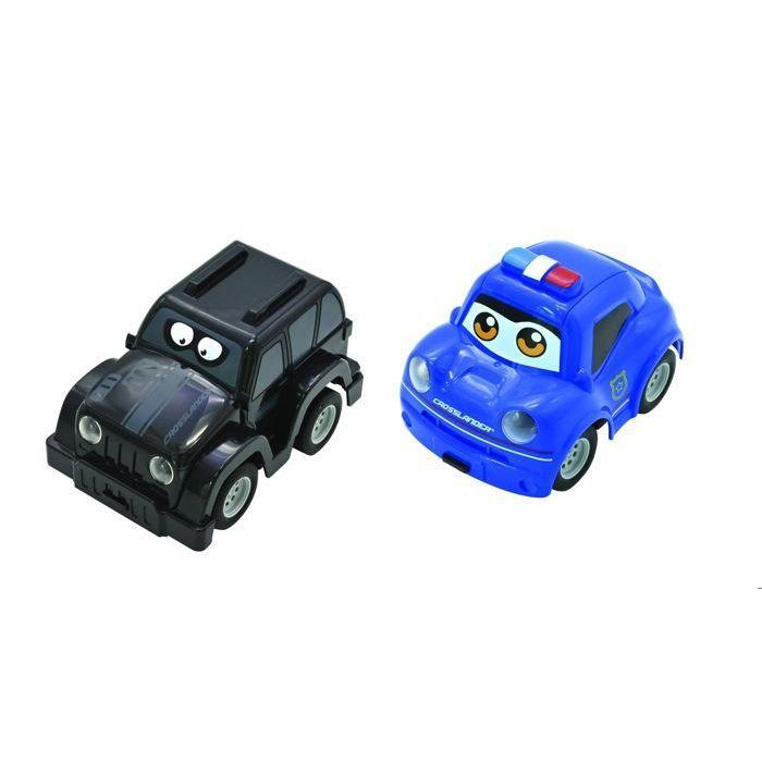 Lexibook AAABS07534 Crosslander - Pack de 2 Coches Radiocontrol: Coche de Policía y Coche de Ladrón - 12 km/h Lexibook AAABS07534 Crosslander - Pack de 2 Coches Radiocontrol: Coche de Policía y Coche de Ladrón - 12 km/h