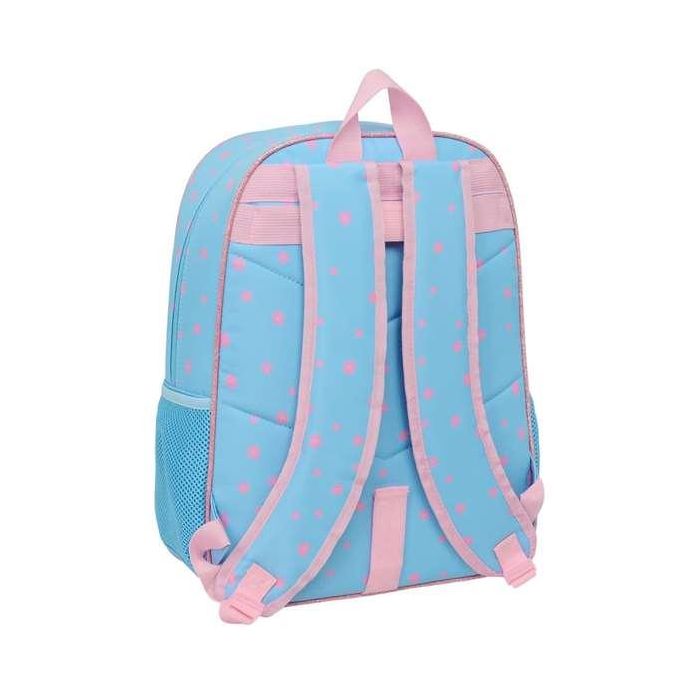 Safta Mochila Adaptable a Carro Stitch "Happy" 33x42x14 cm 1