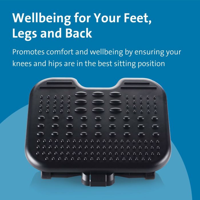Reposapiés Kensington SOLEMASSAGE Negro (4 Unidades) 3 Reposapiés Kensington SOLEMASSAGE Negro (4 Unidades) 3
