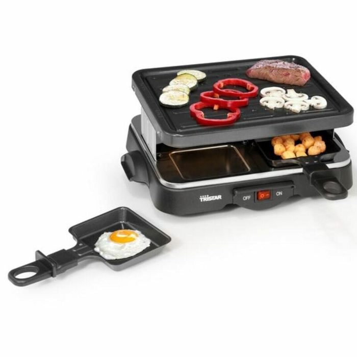 Plancha de Cocina Tristar Negro 500 W 4 Plancha de Cocina Tristar Negro 500 W 4