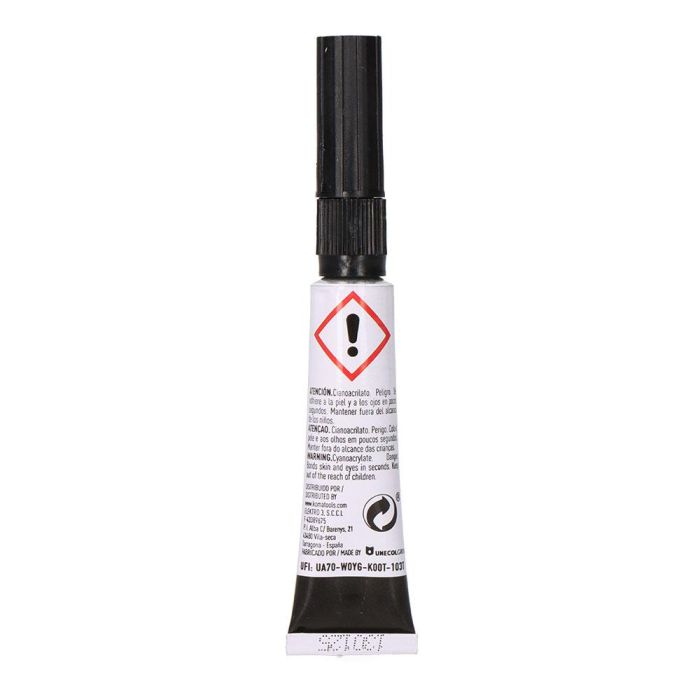 Koma Tools Cianocrilato 3g, Adhesivo de Unión Rápida para Metal, Plástico, Vidrio, Madera y Más 1