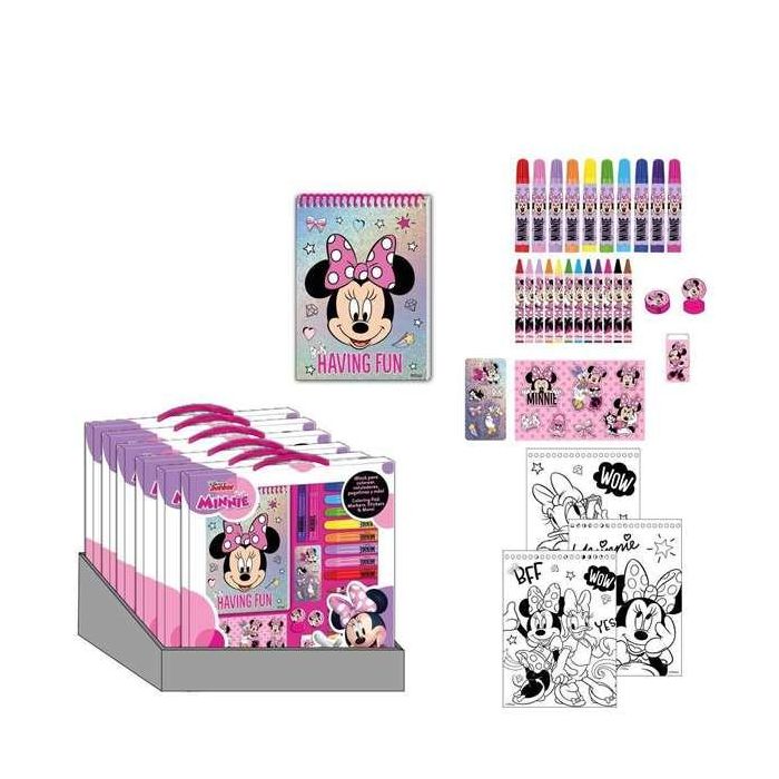 Conjunto de papelería coloreable minnie 30.0 x 30.0 x 2.5 cm 8