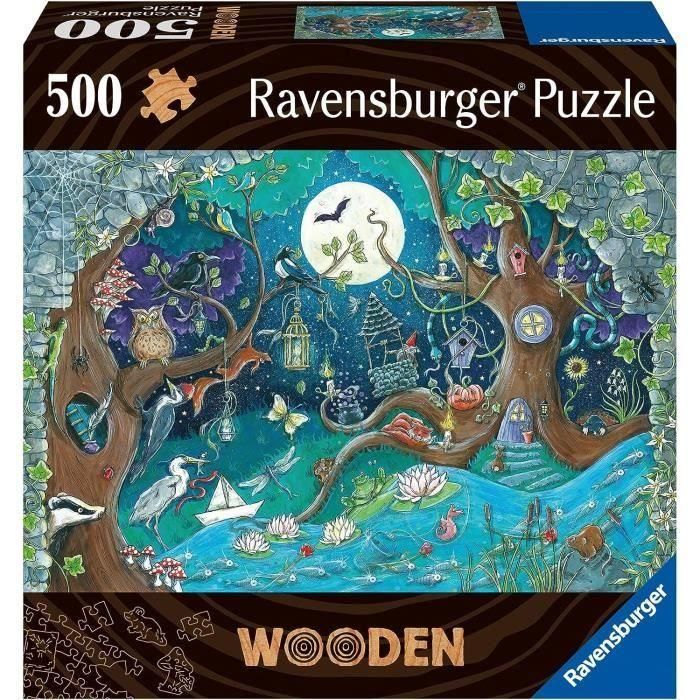 Puzzle de madera 500 piezas Bosque fantástico Puzzle de madera 500 piezas Bosque fantástico