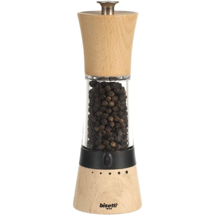 Molinillo de pimienta - BISETTI - PISA - 18 cm - Madera / Acrílico 1