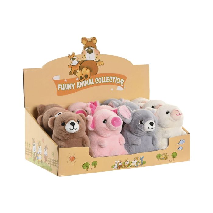 Peluche Kids DKD Home Decor Marron Rosa 10 x 14 x 10 cm (12 Unidades) 3
