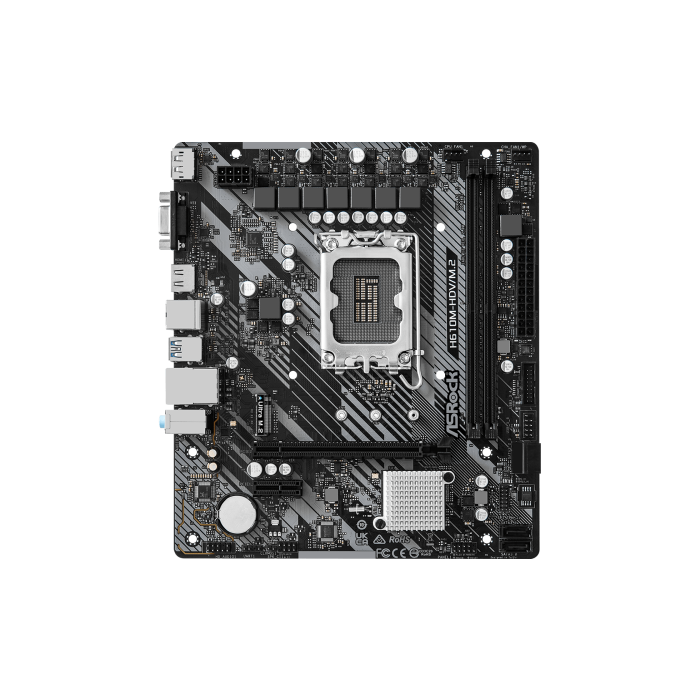 Asrock H610M-HDV/M.2 R2.0 Intel H610 LGA 1700 micro ATX 1 Asrock H610M-HDV/M.2 R2.0 Intel H610 LGA 1700 micro ATX 1