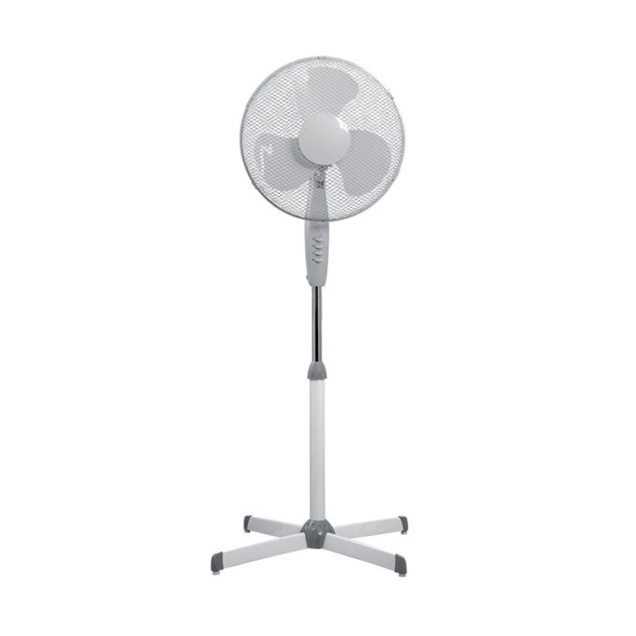 Ventilador de pie, 50 W, ø40 cm, extraible, 3 velocidades, blanco Ventilador de pie, 50 W, ø40 cm, extraible, 3 velocidades, blanco