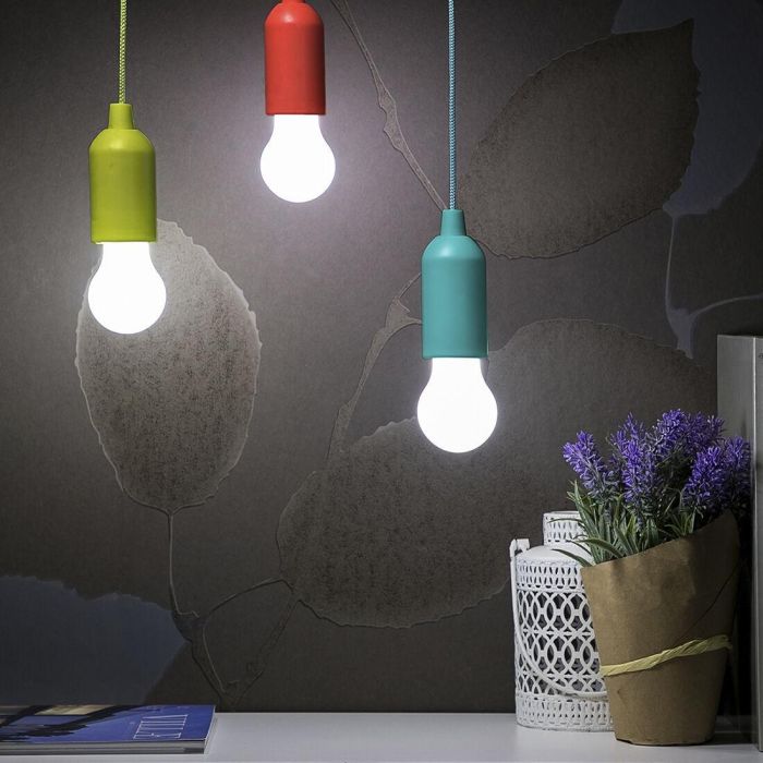 Bombilla LED Portátil con Cordón Bulby InnovaGoods 5 Bombilla LED Portátil con Cordón Bulby InnovaGoods 5