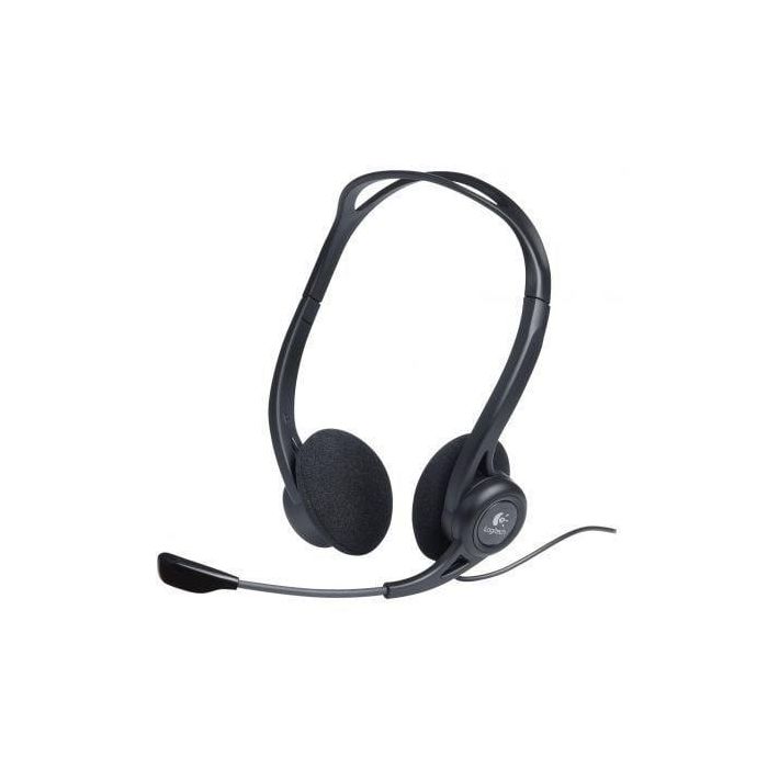 Logitech 960 Auriculares PC Headset USB Estéreo con Micrófono de Cancelación de Ruido, Controles Integrados y Plug & Play Logitech 960 Auriculares PC Headset USB Estéreo con Micrófono de Cancelación de Ruido, Controles Integrados y Plug & Play