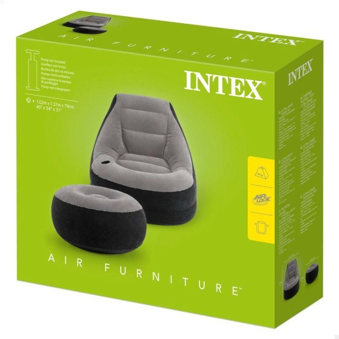 Sillón Hinchable Intex ULTRA LOUNGE 99 x 76 x 130 cm (4 Unidades) 1