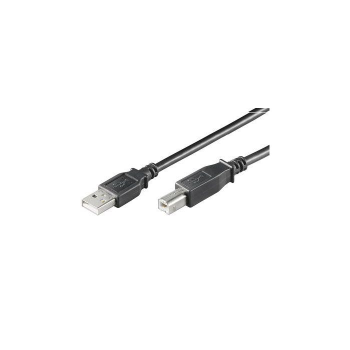 Digitus USB connection cable, type A - B M/M, 1.8m, USB 2.0 suitable, bl Digitus USB connection cable, type A - B M/M, 1.8m, USB 2.0 suitable, bl