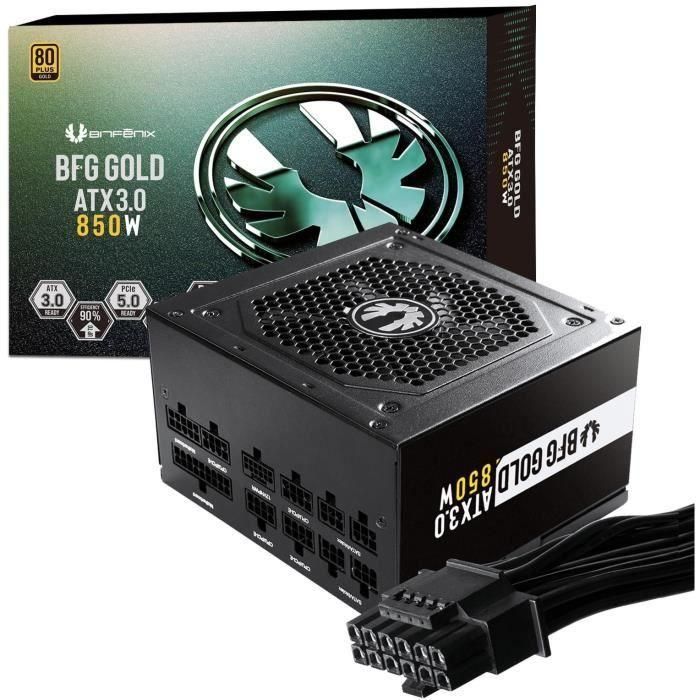 BITFENIX BFG GOLD 850W (80+ Gold) ATX 3.0 - Fuente de alimentación para PC - 850W BITFENIX BFG GOLD 850W (80+ Gold) ATX 3.0 - Fuente de alimentación para PC - 850W
