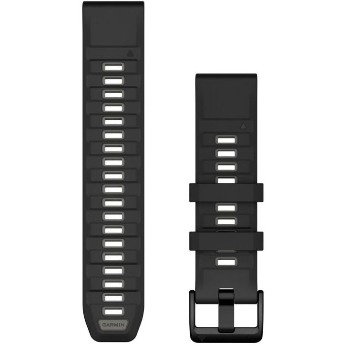 Garmin Ersatzarmband QuickFit 22mm Silikon Schwarz/Kieselgrau 0 Garmin Ersatzarmband QuickFit 22mm Silikon Schwarz/Kieselgrau 0