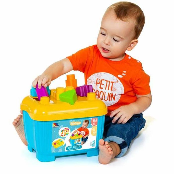 Molto Caja de Bloques y Puzzles Duros (15 Piezas) para Niños de 1 a 3 Años 9