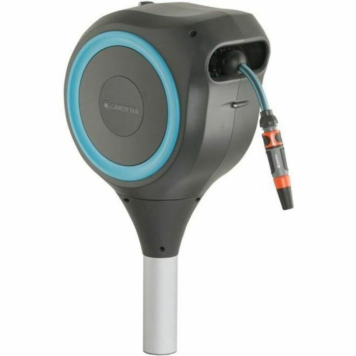 Gardena Enrollador de Manguera Automático RollUp S 15m (11mm Ø) Rebobinado Auto, Antitorsión, Antibloqueo, Kit Listo Usar - Raya Azul Gardena Enrollador de Manguera Automático RollUp S 15m (11mm Ø) Rebobinado Auto, Antitorsión, Antibloqueo, Kit Listo Usar - Raya Azul