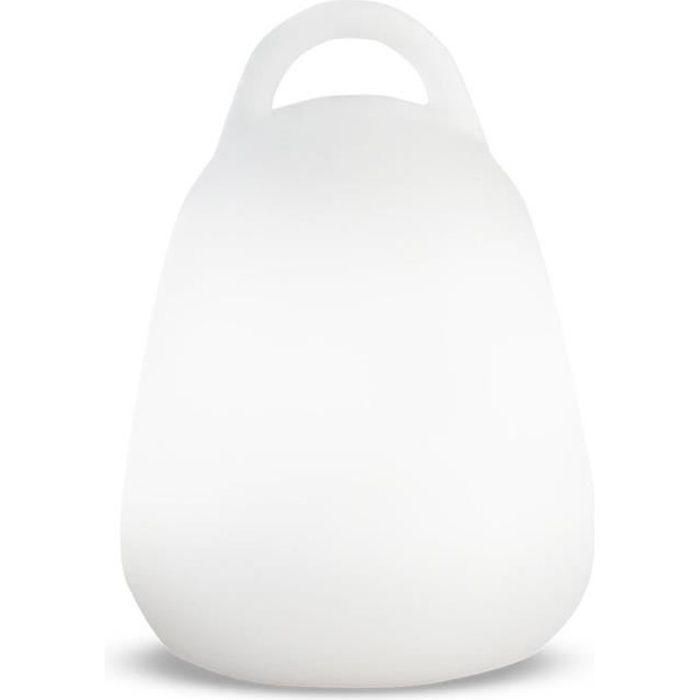 LUMISKY Lámpara portátil inalámbrica LED LIBERTY C25 - Impermeable y flotante - H 24 cm - Blanco y multicolor LUMISKY Lámpara portátil inalámbrica LED LIBERTY C25 - Impermeable y flotante - H 24 cm - Blanco y multicolor