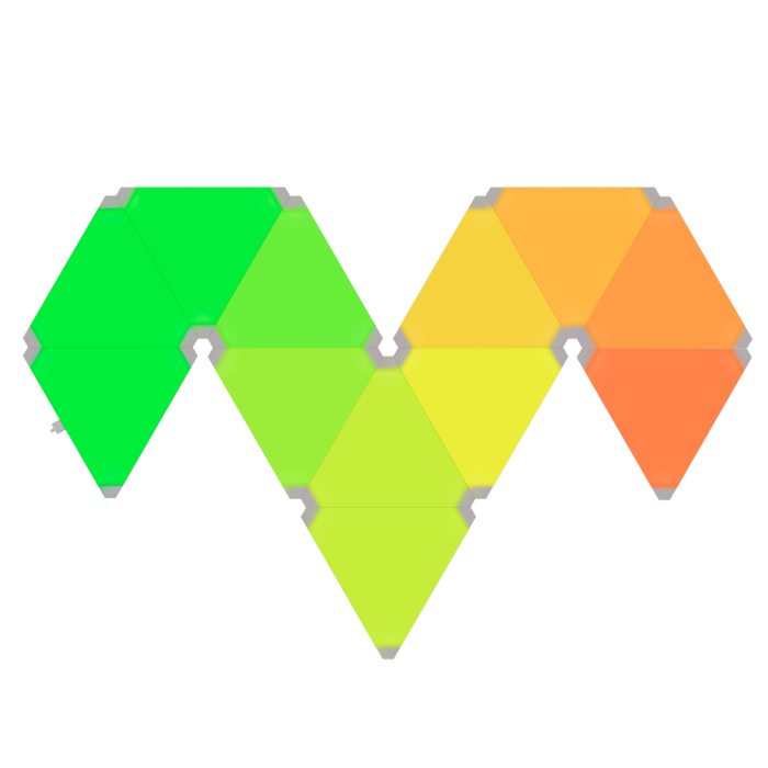 Phoenix Technologies Astral Kit De Iluminación Modular RGB, WiFi, Paneles Triangulares, Control por App 5